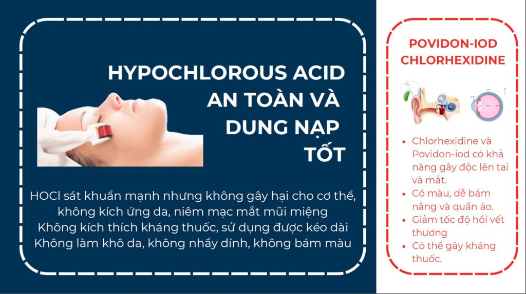 HYPOCHLOROUS ACID AN TOÀN VÀ DUNG NẠP TỐT